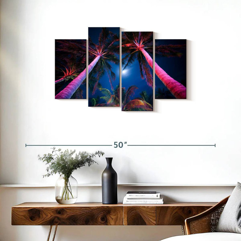 Harnek Neon Beach Palms, 22" H x 36" W