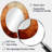 Orange Abstract Fire Chaos Art I - Orange Modern Oval Wall Mirror-563560330