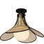 Mercille 1-Light Matte Black Semi-Flush Mount Light