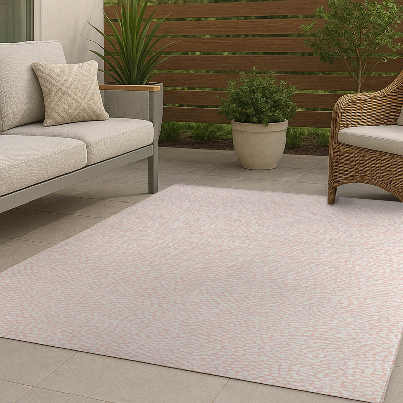 Twinkle Splat Non-Slip Outdoor Rug, Rectangle 8' x 10'