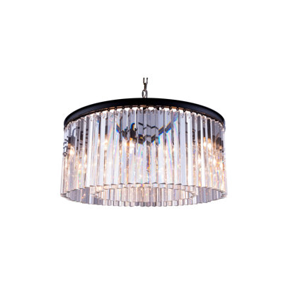 Lustre cylindrique unique à 8 lumières Yazmin