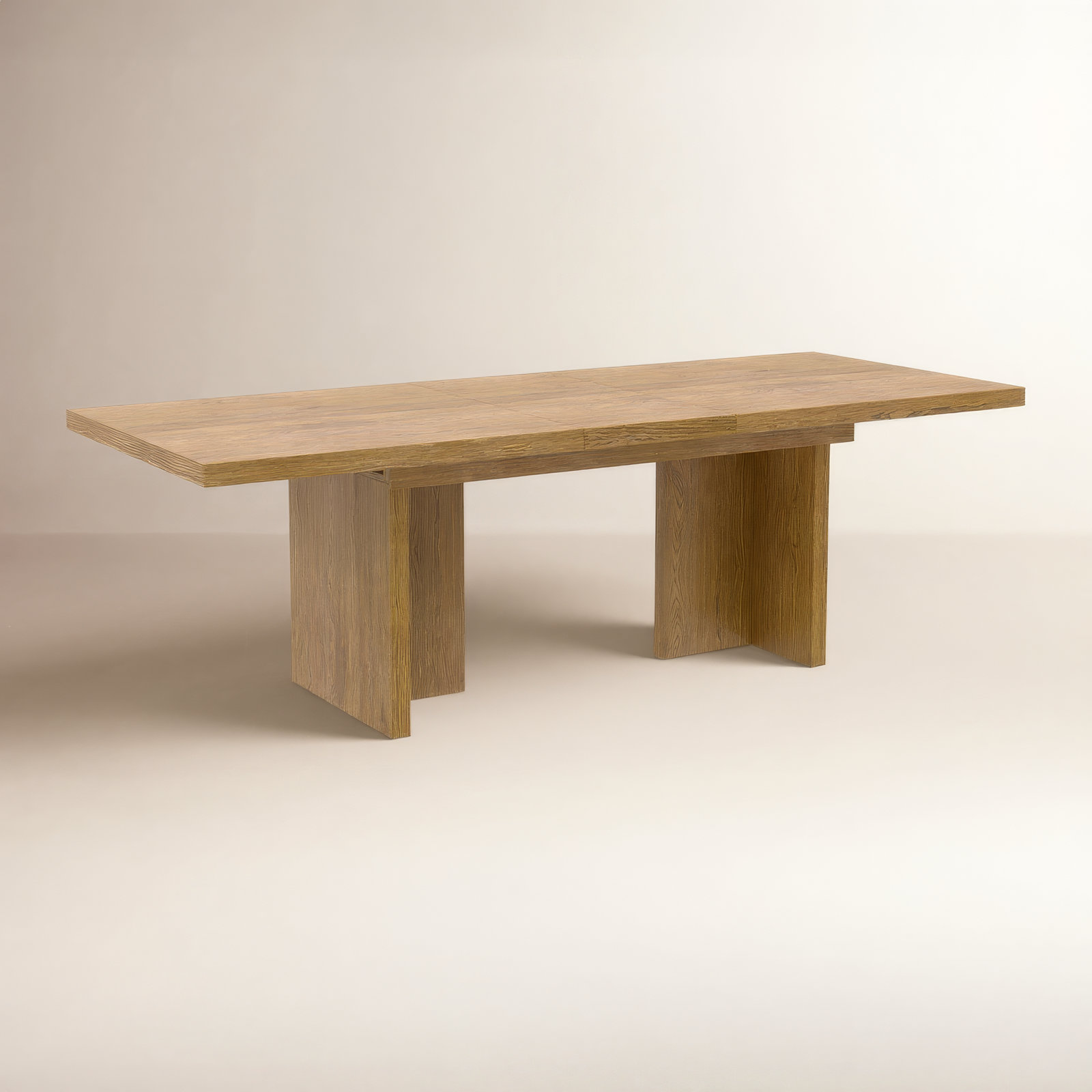 Crosby 78" Extendable Dining Table, Oak