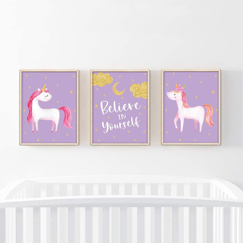 « licorne », ensemble de 3 pièces de licorne Deacon, Mauve