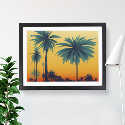 Picturesque Palm Trees - Single Picture Frame Print