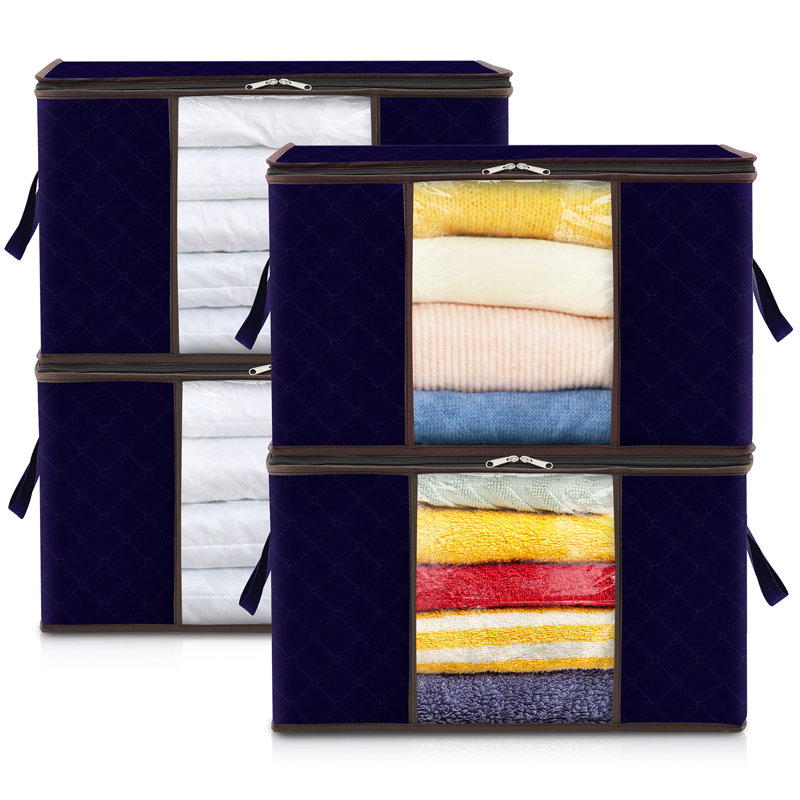 Fabric Garment Bag, Dark Blue