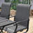3 Pieces Patio Dining Set with Round Dining Table and 2 PVC-coated polyester Swivel Chairs-259273755