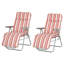Vega 75cm Long Reclining Single Chaise with Cushions