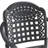 3-Piece Set Of Cast Aluminum Patio Furniture With Blue Cushions-1864638759