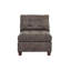 Fauteuil capitonné en similicuir respirant 1pc