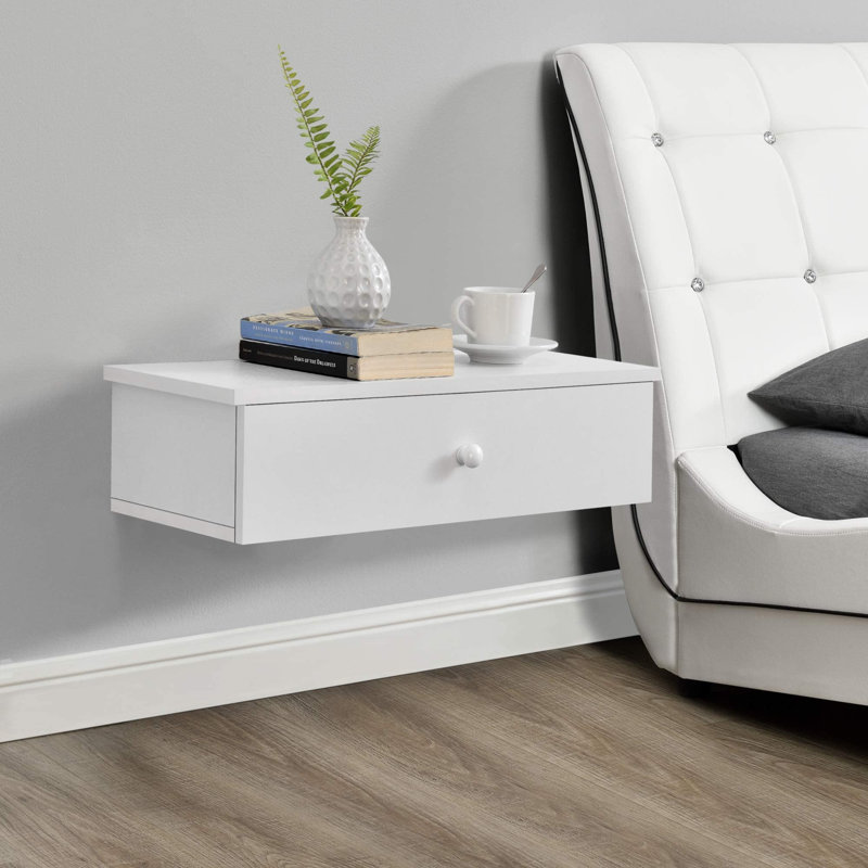 Anjalena 60cm W Solid + Manufactured Wood Bedside Table