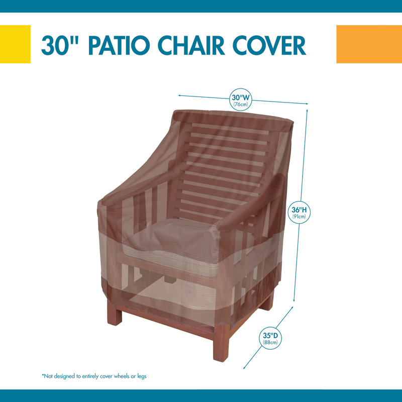 Steve Ultimate Waterproof Outdoor Adirondack Chair Cover, 36" H x 32" W x 37" D