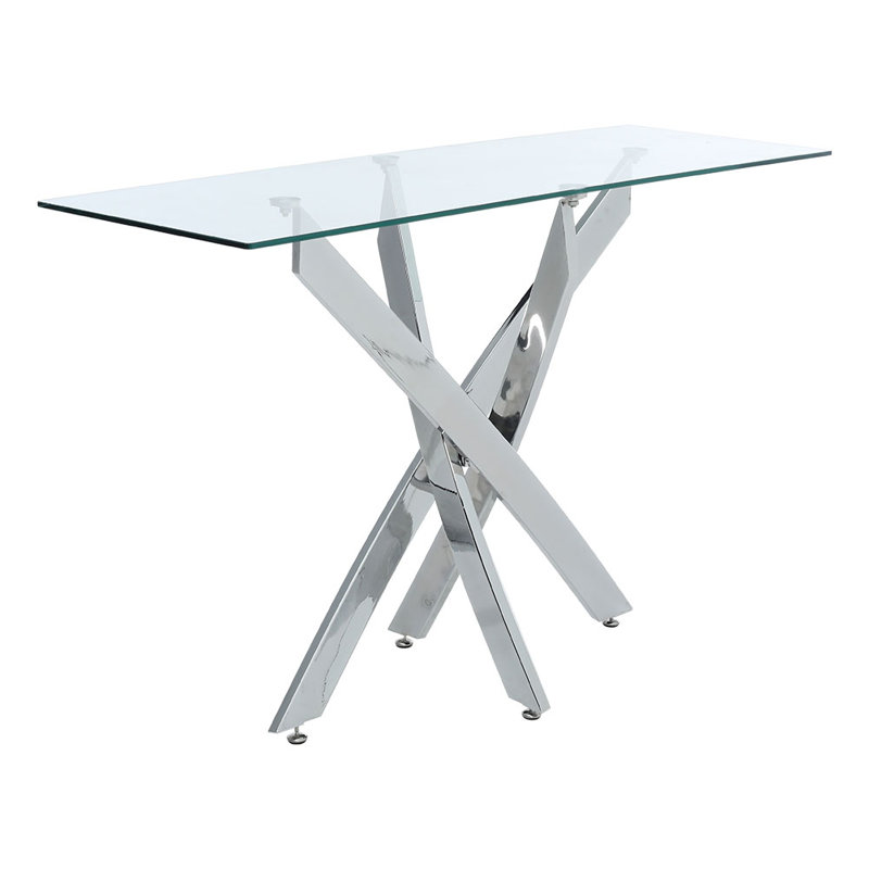 Rectangular Glass Fashion Dining Table