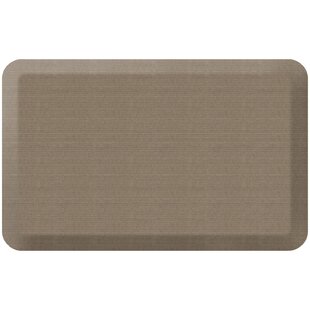 GelPro Elite Basketweave Khaki 20 in. x 36 in. Comfort Kitchen Mat