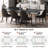 63'' To 94.5” Extendable Sintered Stone Dining Table For 8-10 With Stainless Steel Base-155652888