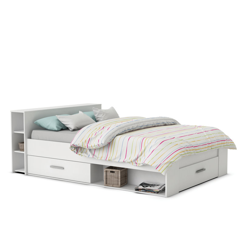 Kenny DE Size - 140 X 190 Cm Bed, Pearl White