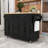 Rolling Kitchen Island Cart with Drop Leaf, Power Outlet, 5 Drawers and Adjustable Shelves-275797462
