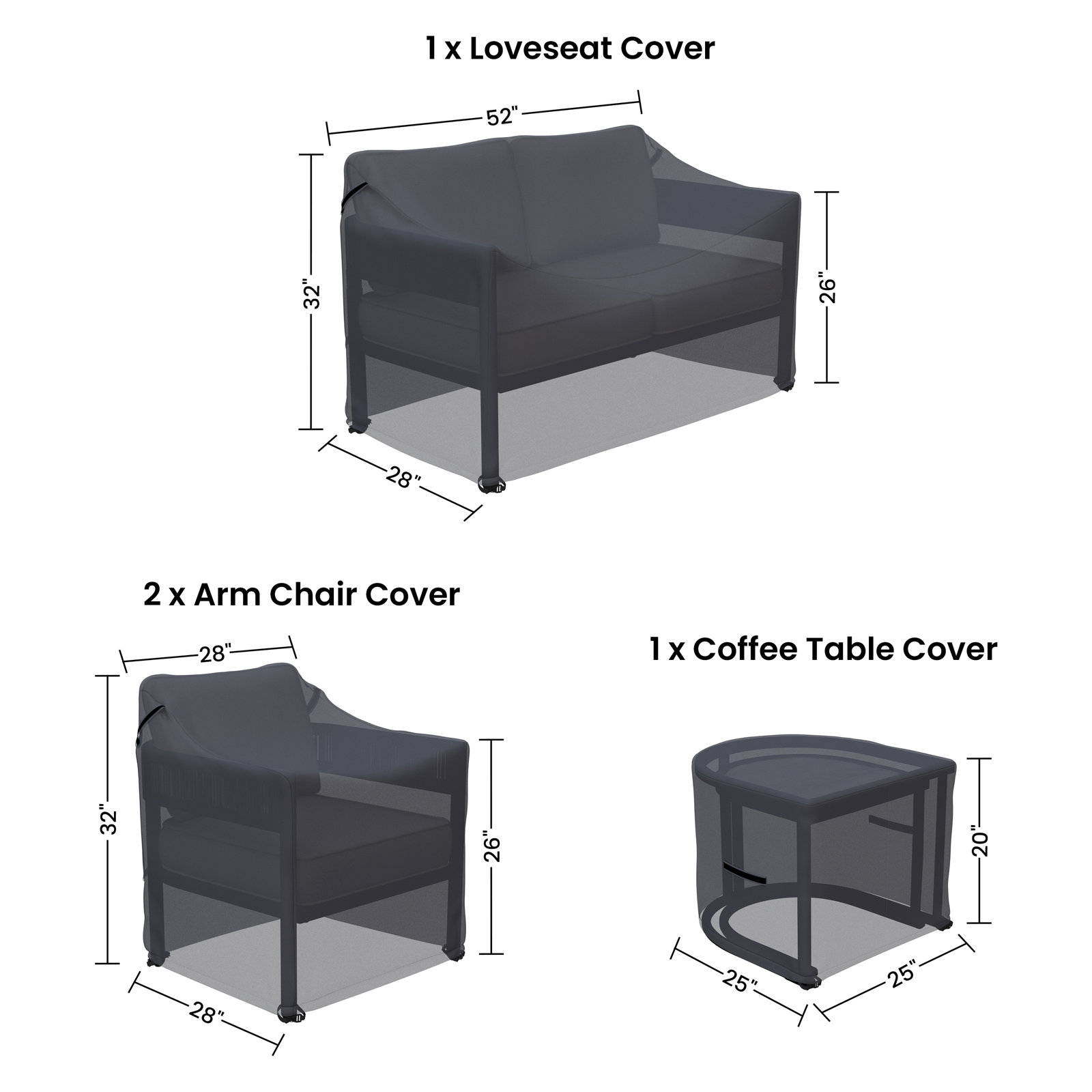 Conversation Set Group Seating Cover