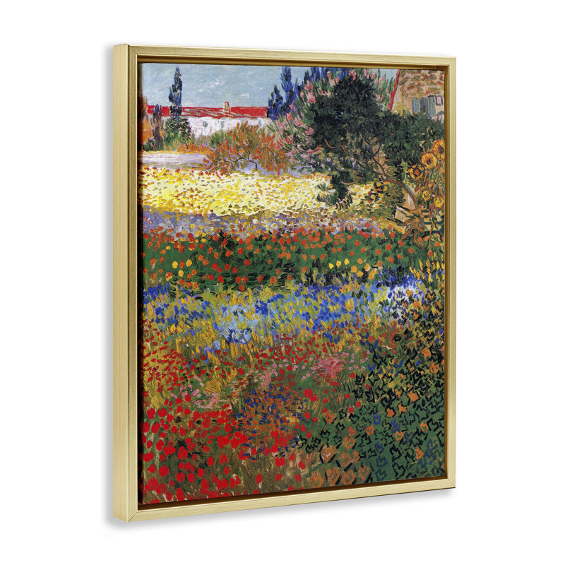 "Van Gogh Flower Garden", art mural sur toile flottante par one1000paintings, H 31 po x l 25 po