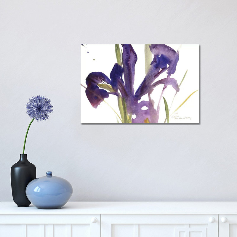 Iris, 1987 by Claudia Hutchins-Puechavy - Wrapped Canvas Painting, 30.48cm H x 45.72cm W x 1.91cm D