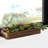 5'' Faux Succulent in Solid Wood Planter
