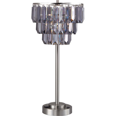 LAMPE DE TABLE CONTEMPORAINE À CRISTAUX 27,5 "H (1PC / CTN) (1,01 / 9,25)
