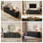 70'' Fluted Mid-Century Modern Sideboard & Buffet Cabinet – Adjustable Shelves, TV Console, Accent Storage for Living Room, Dining Room, Entryway , Black -1388678207