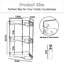 3-Tier Corner Countertop Organizer With Large Capacity, Space-Saving Bathroom Vanity Shelf For Makeup, Perfume, And Essentials, Durable Plastic Desktop Organizer For Kitchen And Office
