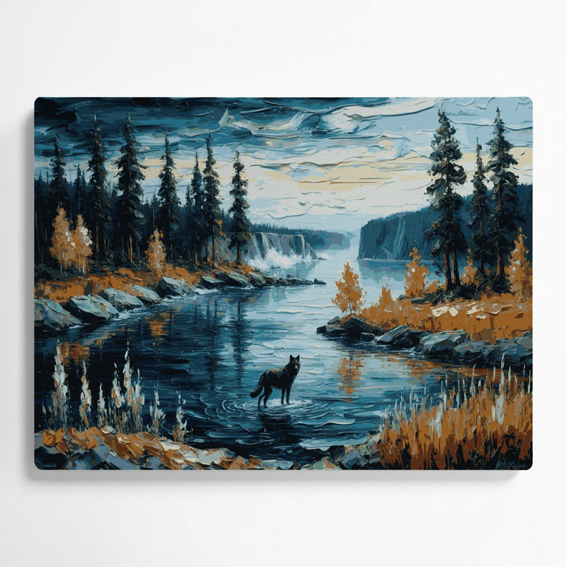 USA State Minnesota Blue Metal Wall Art, 11" H x 14" W x 0.05" D