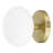 Julep 6-inch 1-light Brushed Gold Semi-Flush Mount with Opal Glass Shade-408817183
