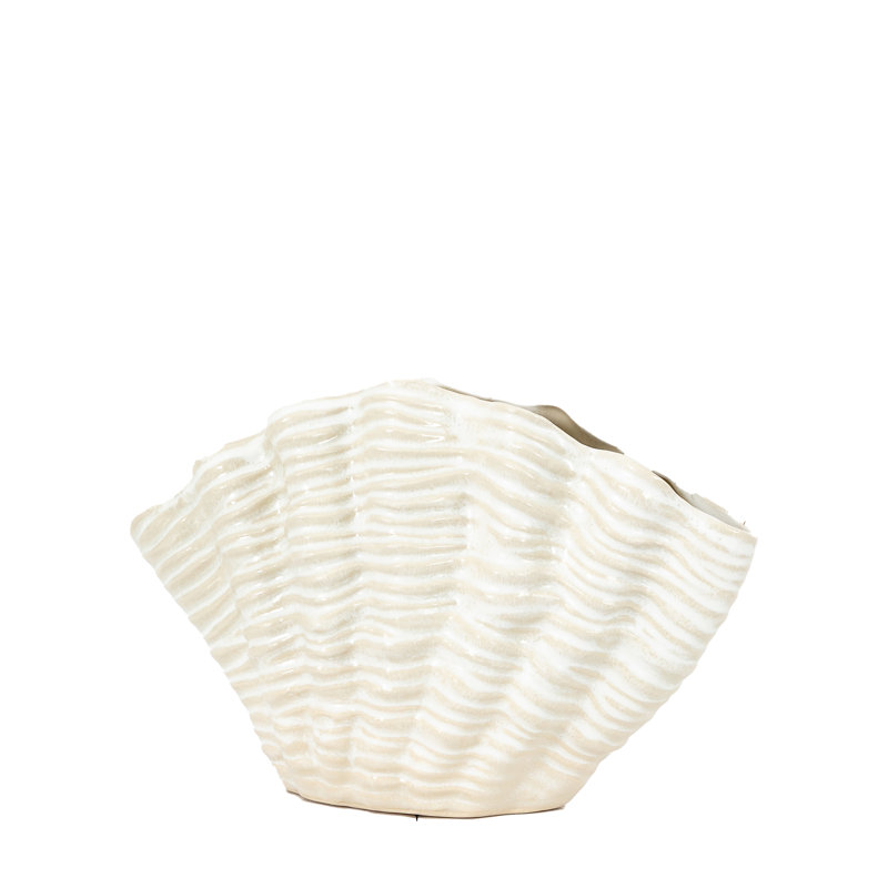 Scribner Stoneware Table Vase, 15.5cm H x 23.5cm W x 10cm D