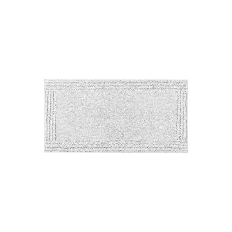 1 tapis de bain réversible 100% coton touffeté 3000 g / m², L 30 po x l 20 po, Gris clair