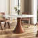 Rader Farmhouse Round Dining Table With Removable Lazy Susan Turntable For 6-8