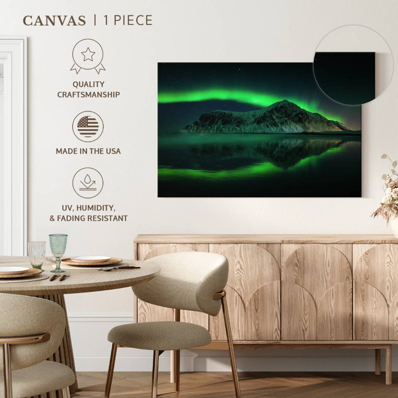 Alvord Northern Lights Landscape, 8" H x 12" W