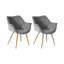 Chorlton 45cm H Velvet Upholstered Armchair-1514799861