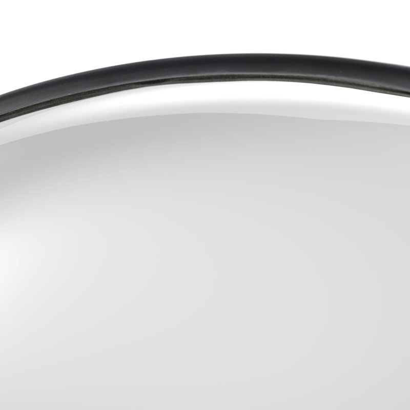 Iron Wall Mirror, Matte Black