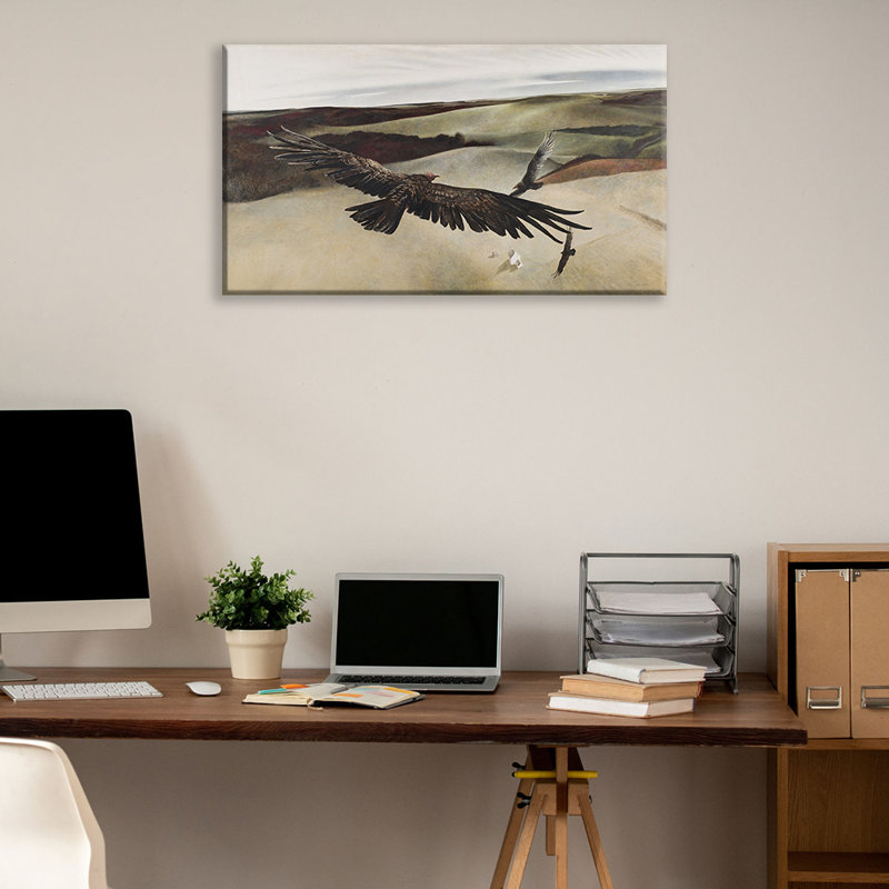 Toile tendue Soaring par Andrew Wyeth, H 17 po x l 24 po