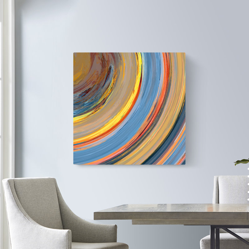 Inner Rings IV - peinture sur toile tendue, H 12 po x l 12 po
