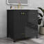 Ensemble de meuble-lavabo 30 po avec lavabo en céramique, ensemble de meuble-lavabo autoportant avec 4 tiroirs et portes à fermeture douce-2137993957