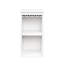 Armoire à vin blanche avec tablettes pour organiser le rangement modulaire de votre chambre à coucher - pour le rangement du couloir