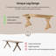 Solid Wood Base Writing Desk