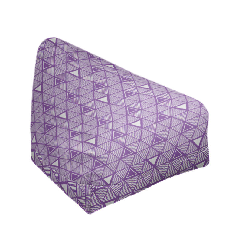 Bean Bag Cover, Violet, 30" H x 30" W x 25" D, Poly-fill Insert