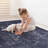 Black Washable Rug Area Rug-2096356629