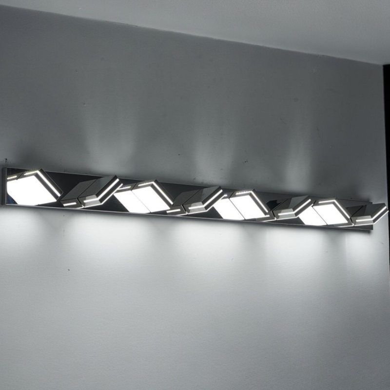 Dimmable LED Modern Bathroom Vanity Light (Cool White 6000K), Chrome