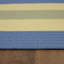 Tapis ovale en polypropylène tissé à la machine intérieur / extérieur bleu Oasis-95698308