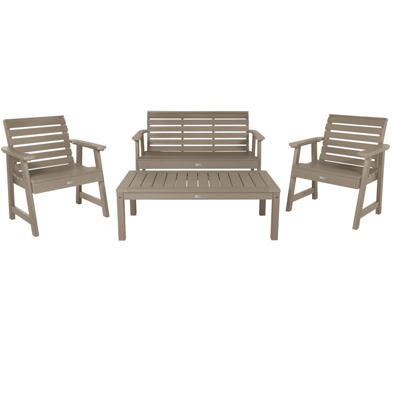 Ensemble de conversation pour 4 personnes Anette, Woodlan Brown