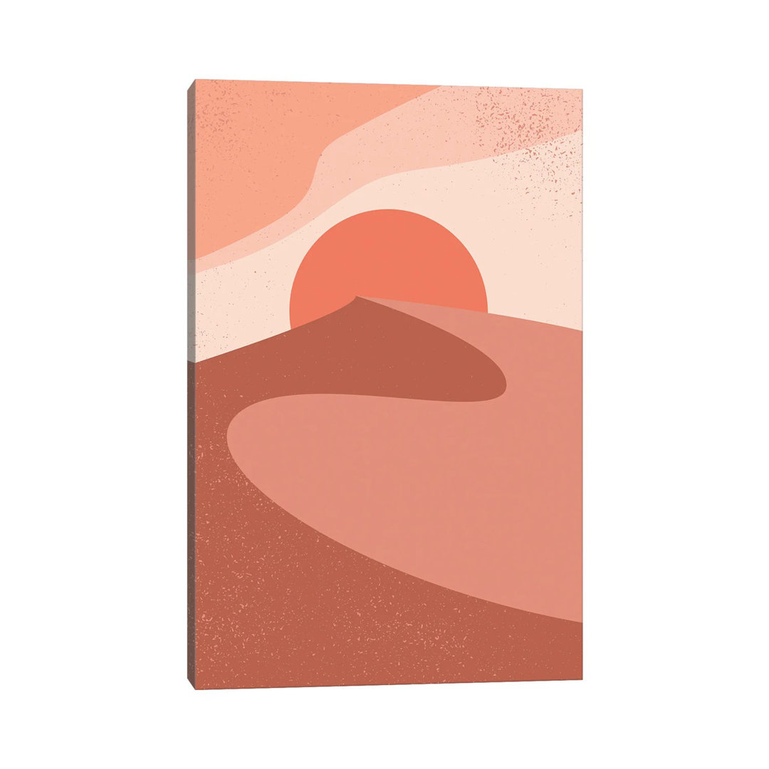 Red Sand Dune Sunset by EnShape - Wrapped Canvas Gallery-Wrapped Canvas Giclée
