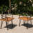 Rustic Chair For Backyard - 2 Chairs, Wood Seats, Iron Frames, Finish, Outdoor Use Industrial And Metal Frame, Finish