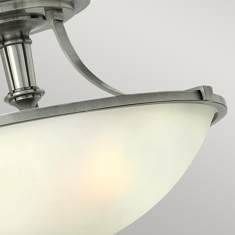 Bellefontaine Glass Semi Flush Mount