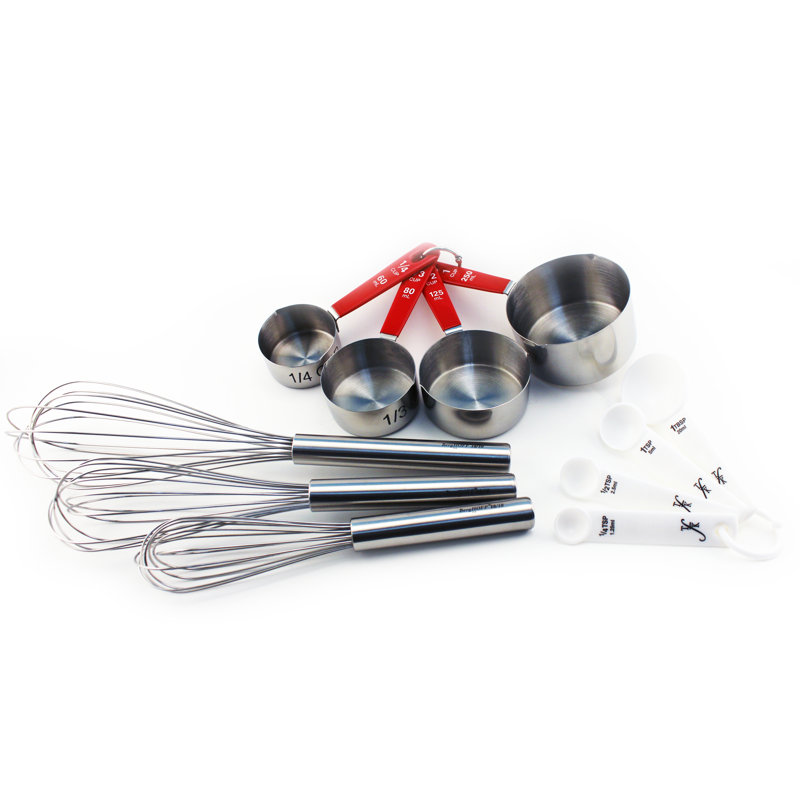 Stainless Steel and Plastic 11-Piece Baking Utensil Set