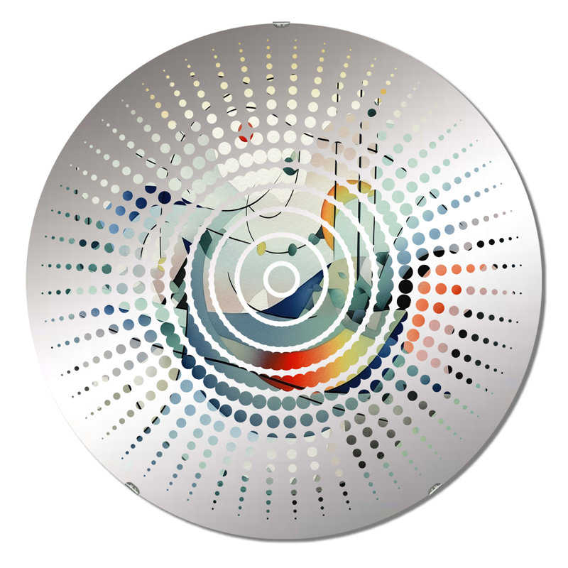 Glyniss - Miroir mural Sun Circles, 23,6 po x 23,6 po